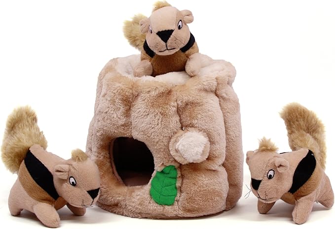 Outward Hound Hide-A-Squirrel Dog Toy – Interactive 2‑in‑1 Plush Puzzle - Image 4