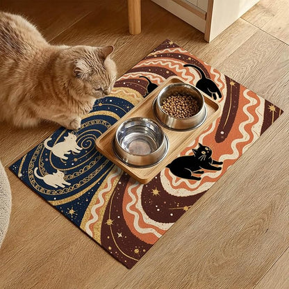 HOMETITUTE Cat Mat for Food Non-Slip Mat for Cat and Dog Food and Water Indoor - Image 2