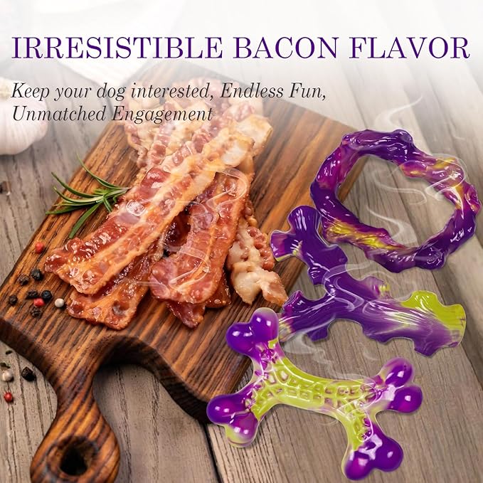 Frienhund Tough Dog Toys for Aggressive Chewers 3 Pack, Indestructible Dog Toys - Image 4