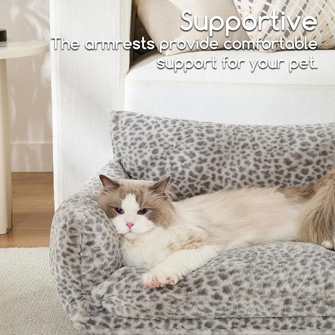 Hollypet Cat Bed Fluffy Plush Multifunctional Double-Layer Machine Washable - Image 4