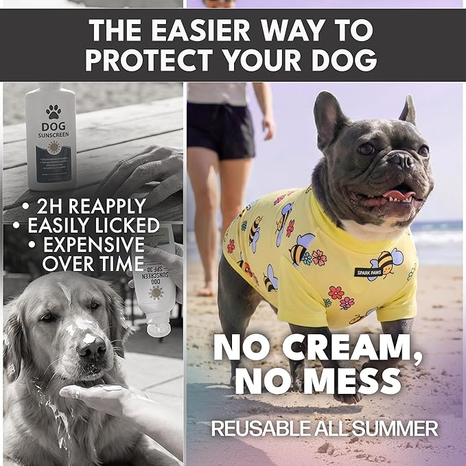 Spark Paws Sunblock Dog T-Shirt, SPF30 Protection, Lightweight Breathable Quick - Image 5