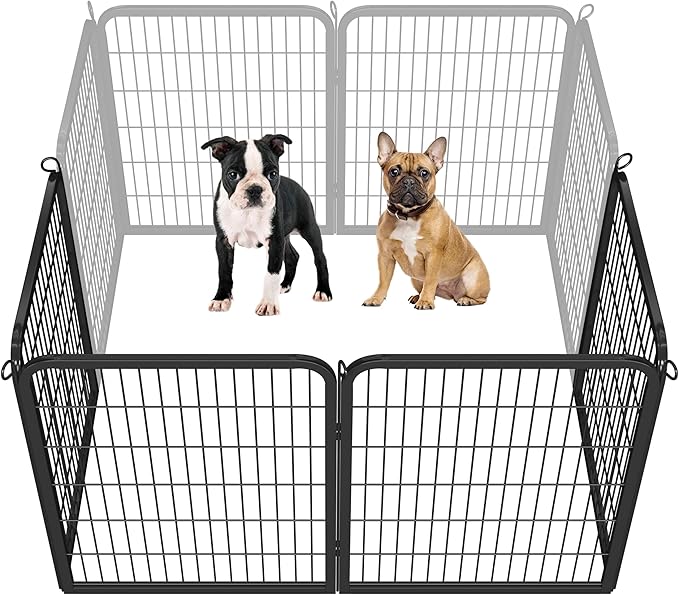 Yaheetech Dog Playpen Outdoor, 32 inch 4 Panels Dog Pen Indoor Heavy Duty Puppy by Unknown