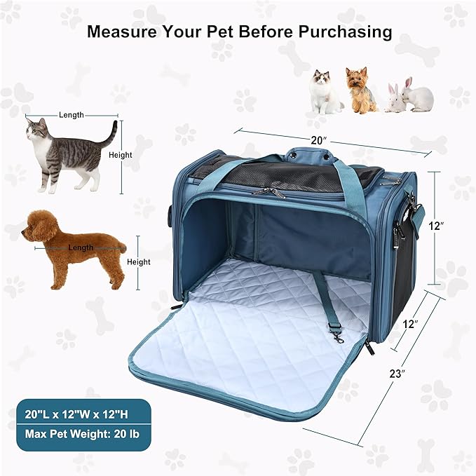 EliteField Deluxe Soft-Sided Pet Carrier, Travel Bag - Image 6