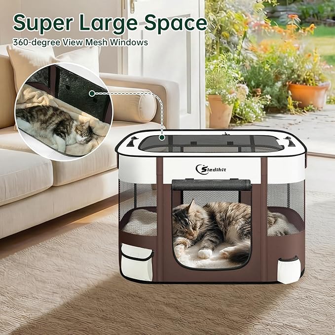 Dog Playpen, Cat Pet Puppy Pen, Portable Playpens - Image 7