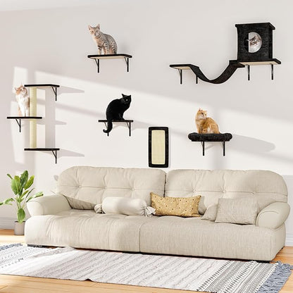 12-in-1 Cat Wall Shelves, Wall Mounted Cat Climber - Image 7