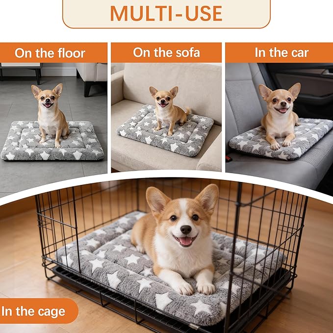 Dog Bed Mat, Reversible Crate Pad & Cute Dog Bed - Image 6