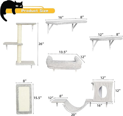 NUNU LAB Wall Mounted Cat Furniture Set - Image 5