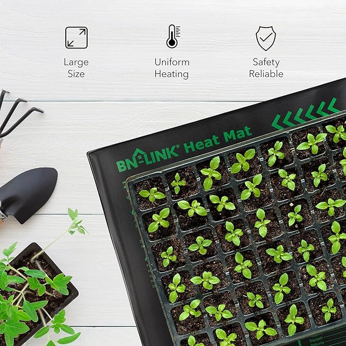 BN-LINK Seedling Heat Mat Warm Hydroponic Heating Pad Waterproof 20" x 20.75" - Image 6