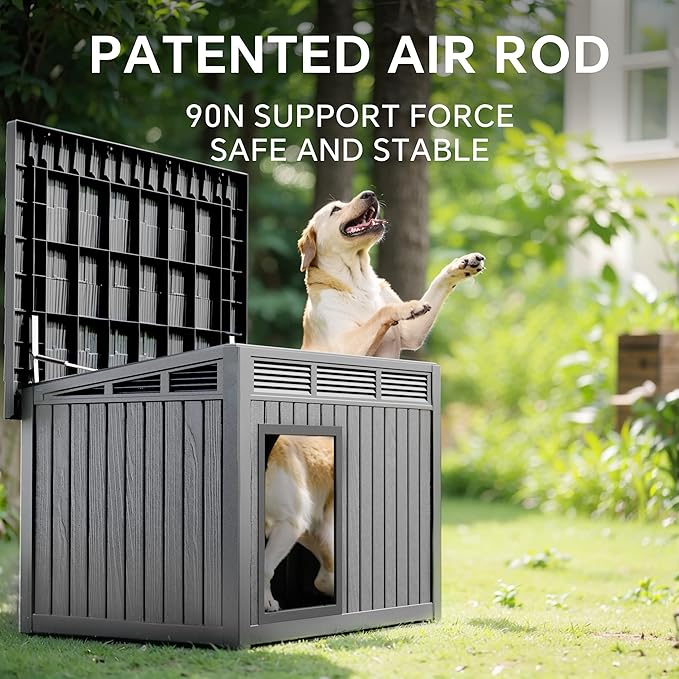 VIXZEN Dog House Indoor Outdoor, Waterproof Dog House - Image 3