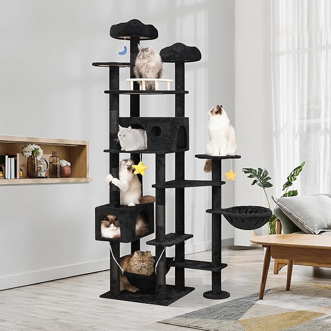 Meecal 79inch Giant Cat Tree for Heavy Duty Big Cats, Cat Condo - Image 6