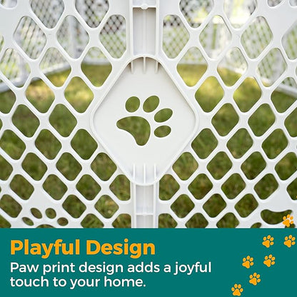 MyPet 8-Panel Paws Petyard, Durable & UV-Resistant Puppy Playpen, - Image 3