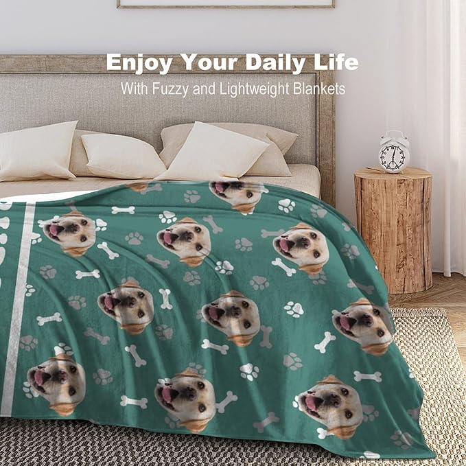 Custom Pet Name Blanket Personalized Dog Memory Blankets - Image 2