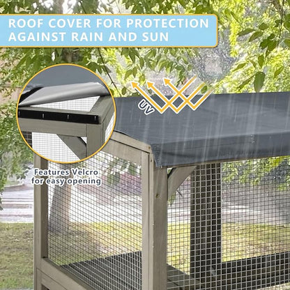 Ketive Catio Outdoor Cat Enclosure Large Window Cat House Walk in Kitty Cage - Image 8