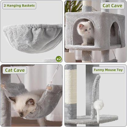 Gitelsnour Cat Tree for Large Cats, 78.7" Tall Cat Tower for Indoor Cats - Image 5