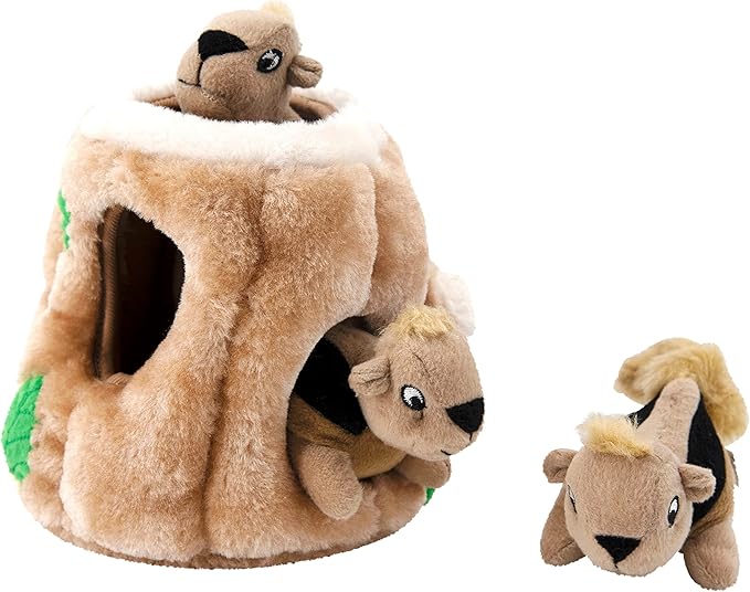 Outward Hound Hide-A-Squirrel Dog Toy – Interactive 2‑in‑1 Plush Puzzle - Image 6