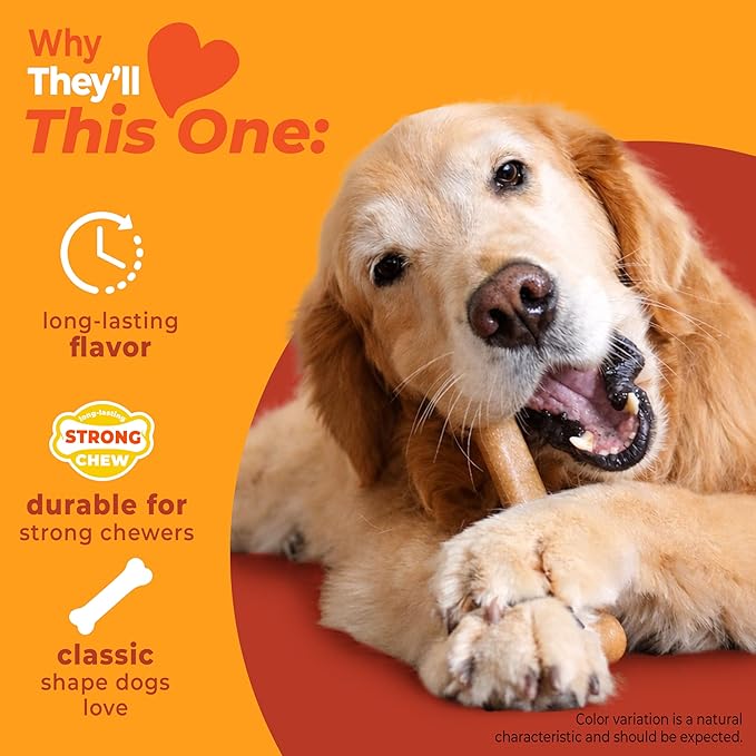 Nylabone Strong Chew Original Bone Dog Toy Made - Image 3