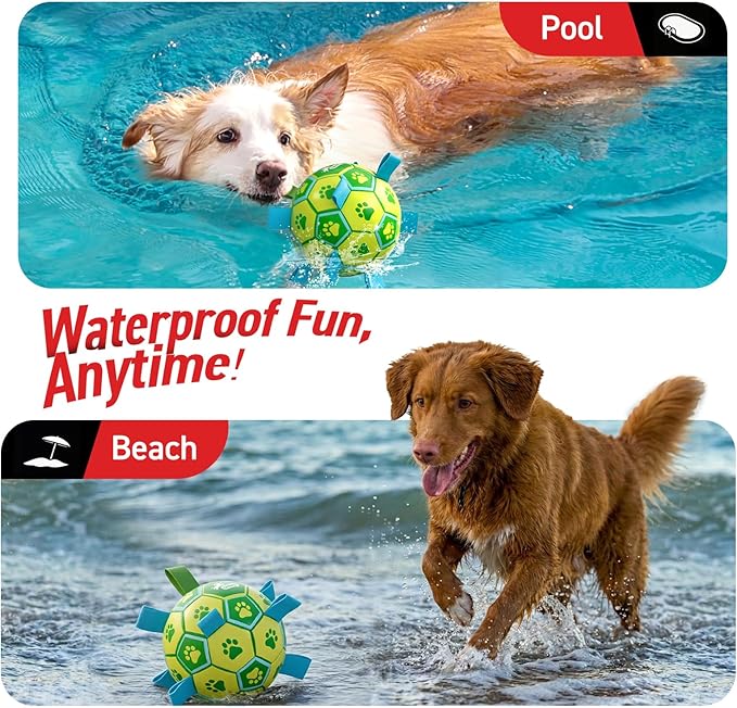 QDAN Dog Toys Soccer Ball - Image 2