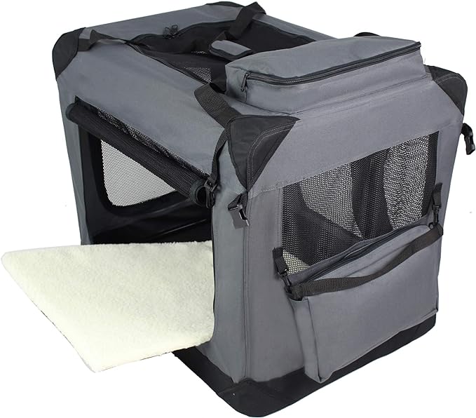 EliteField 3-Door Folding Soft Dog Crate - Image 2