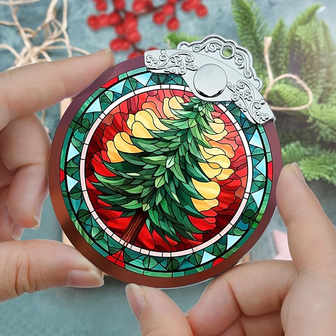 Stained Glass Christmas Ornaments, Jocidea Ornaments - Image 3