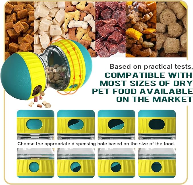 BSISUERM Dog Puzzle Toy Adjustable Treat Dispensing Ball Food Dispenser Tough - Image 3