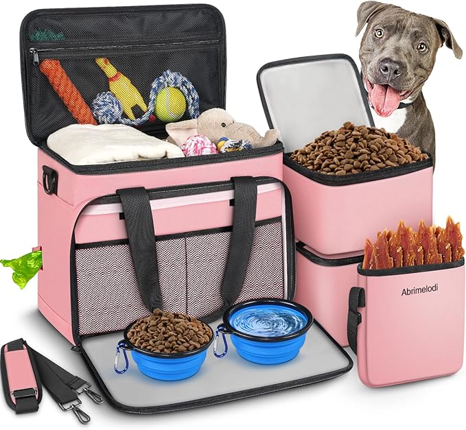 6 Set Dog Travel Bag, Large Pet Supplies by Abrimelodi