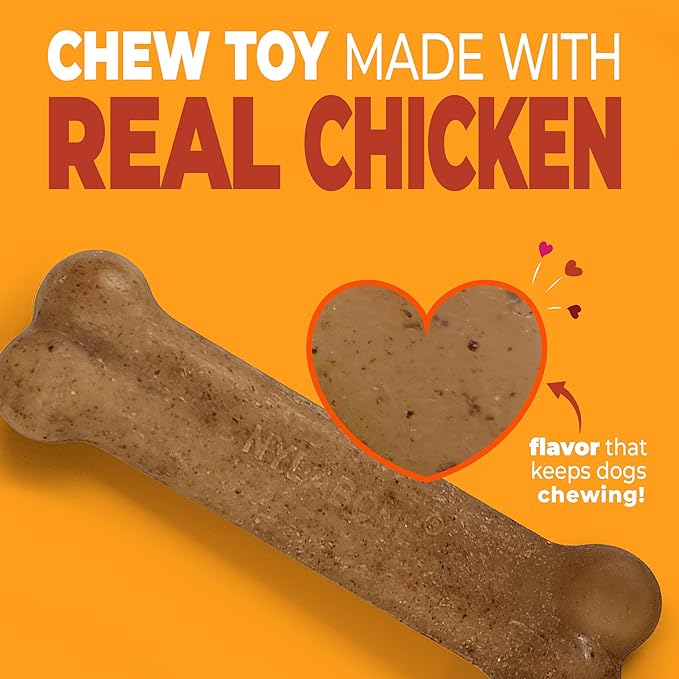 Nylabone Strong Chew Original Bone Dog Toy Made - Image 2