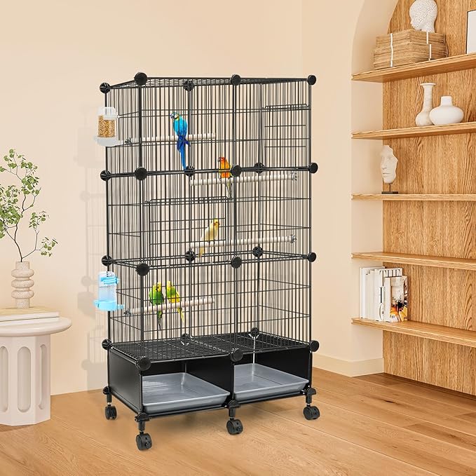 VISCOO Upgraded Encrypted 46-Inch Bird Cage, - Image 6