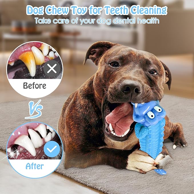 Jeefome Tough Dog Chew Toys for Aggressive Chewers, Indestructible Dog Toy to - Image 7
