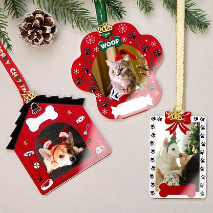 UNIQOOO Pet Christmas Acrylic Picture Frame Ornaments - Image 9