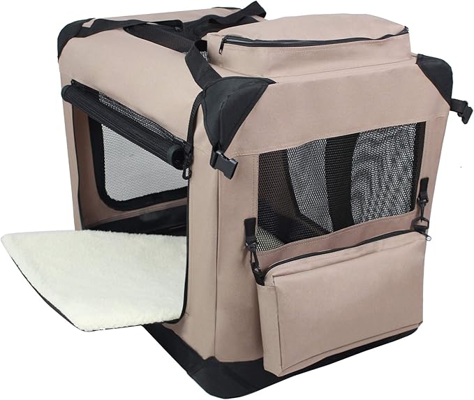 EliteField 3-Door Folding Soft Dog Crate - Image 2