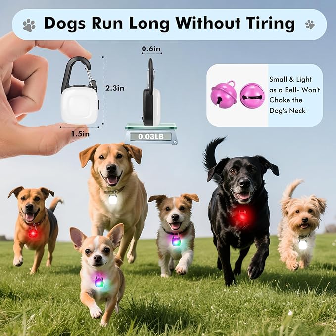 Dog Collar Light, 2 Pack Rechargeable LED Dog Lights - Image 5