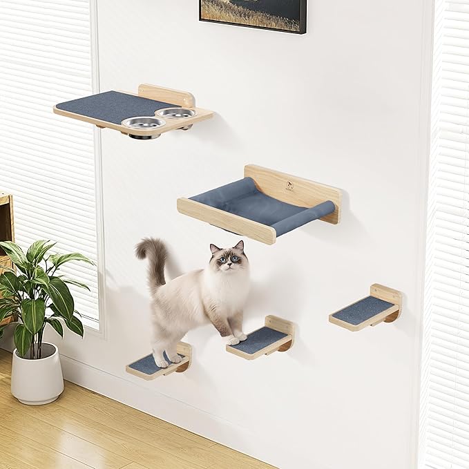 Space-Saving Cat Wall Shelves – Interactive Cat Wall Climber by PHATOSIOPETS