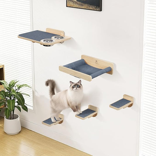 Space-Saving Cat Wall Shelves – Interactive Cat Wall Climber by PHATOSIOPETS