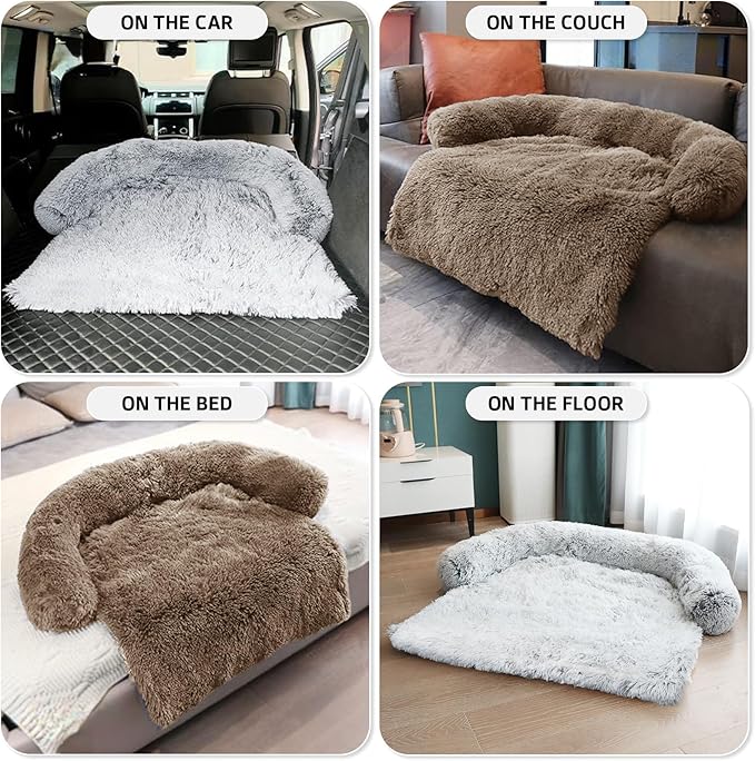 Calming Dog Bed Fluffy Plush Dog Mat - Image 6