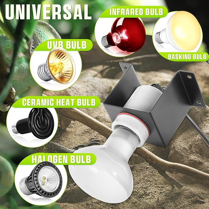 Reptile Ceramic Socket, Heat Lamp Holder - Image 4