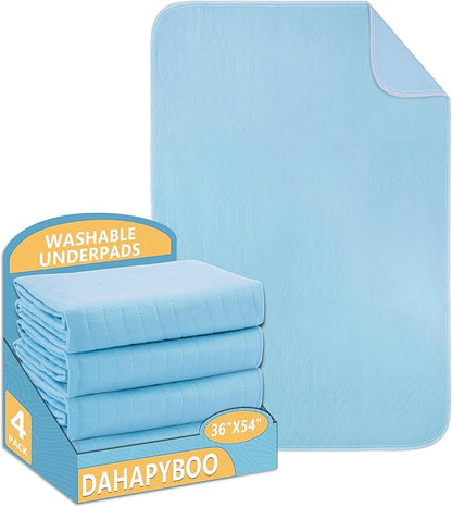 DAHAPYBOO Washable Underpads, Heavy Absorbency Reusable by DAHAPYBOO