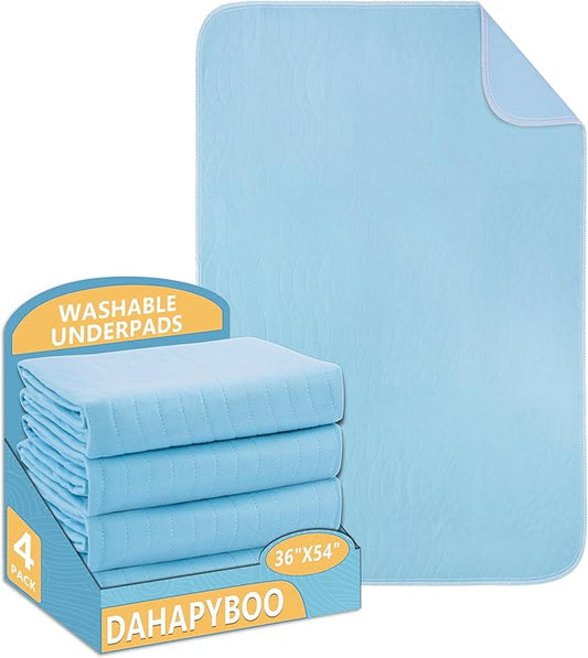 DAHAPYBOO Washable Underpads, Heavy Absorbency Reusable by DAHAPYBOO