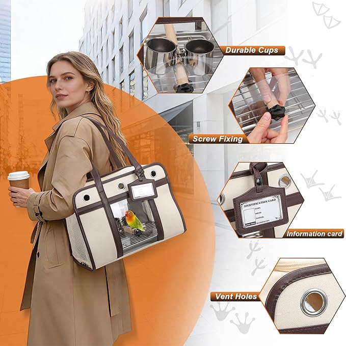 Sanmoncare Stylish Bird Carrier - Image 2