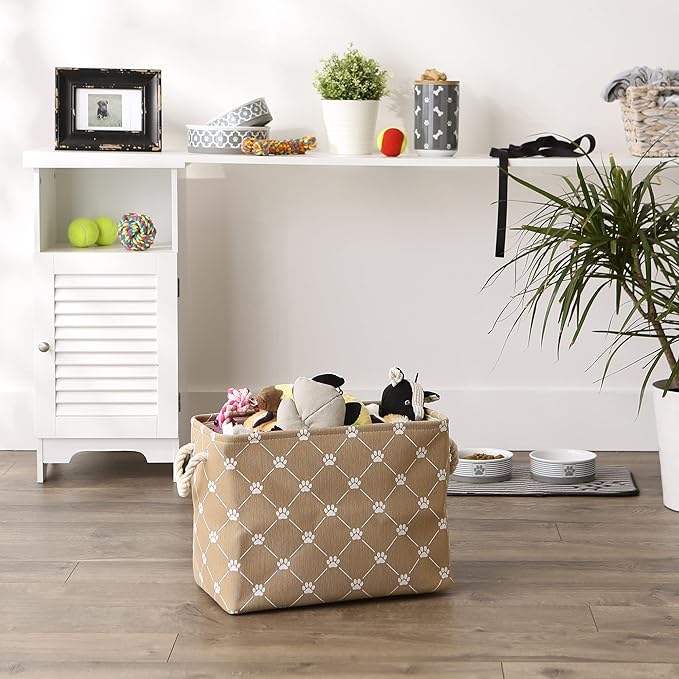 Bone Dry Pet Storage Paw and Bone, Trellis Collection, Medium Rectangle - Image 5