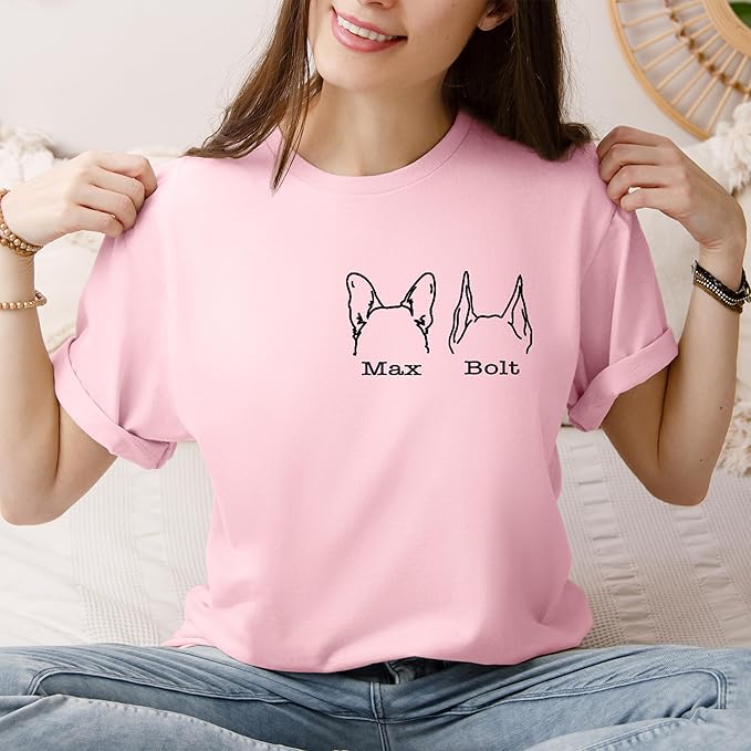 Custom Dog Mom Shirt Personalized Dog Ears Sweatshirt - Image 5