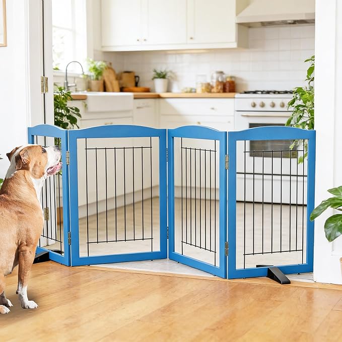 ZJSF Freestanding Dog Fence Indoor, Foldable Dog Gate - Image 2