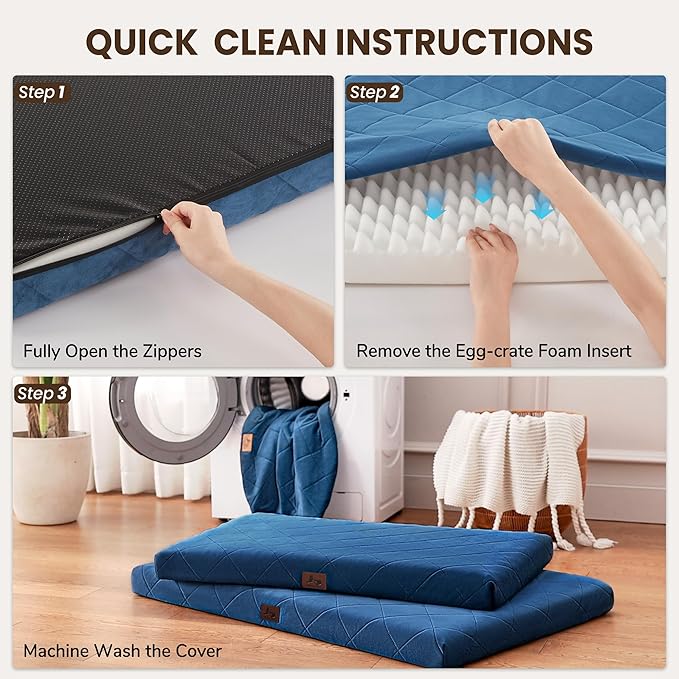 Orthopedic Dog Beds for Small Dogs, Washable Pet Bed Mat - Image 6
