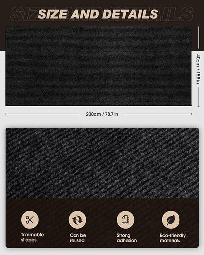 Cat Scratch Furniture Protector, Trimmable Self-Adhesive Carpet, DIY Climb Cat - Image 4