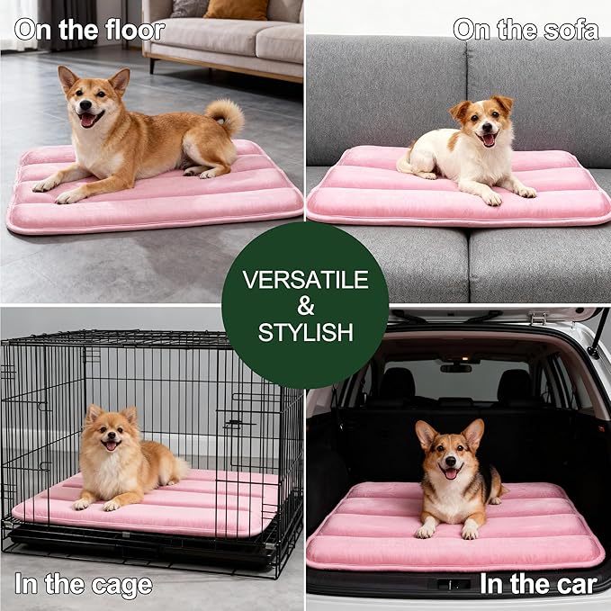 Dog Bed Mat, Reversible Dog Crate Pad - Image 8