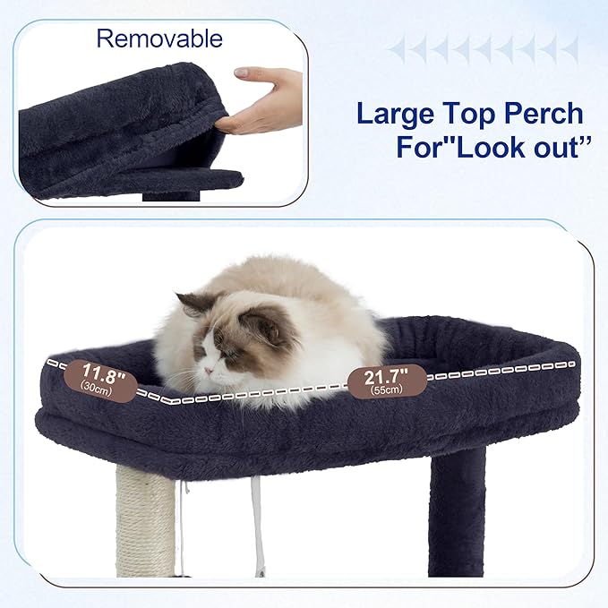 Gitelsnour Cat Tree for Indoor Cats Large Adult, 70.5'' Cat Tower - Image 4
