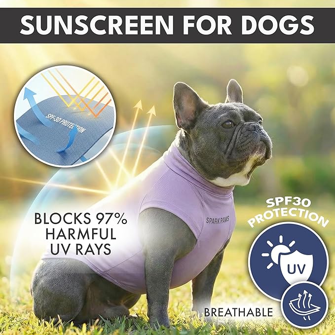 Spark Paws Sunblock Dog T-Shirt, SPF30 Protection, Lightweight Breathable Quick - Image 2