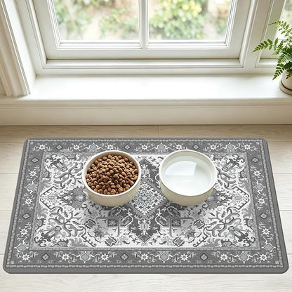 Pet Feeding Mat for Floors Waterproof Dog Mat for Food and Water Absorbent by Unknown