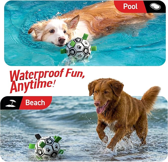 QDAN 6 Inch Dog Toys, Durable Floatable Dog Balls - Image 2