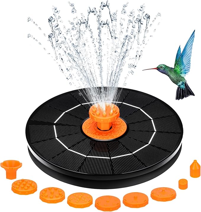4.0W Solar Fountain, 2026 Upgrade Solar Bird Bath Fountains Pump by Unknown