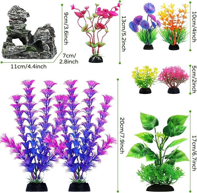 QUOZUO Fish Tank Accessories Aquarium Decorations Plants, Aquarium Decor - Image 3